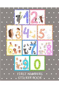 First Numbers Sticker Book