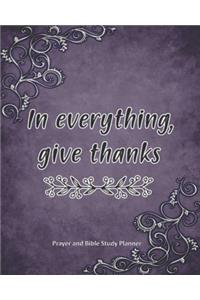 In Everything Give Thanks