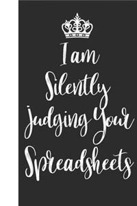 I am Silently Judging Your Spreadsheets