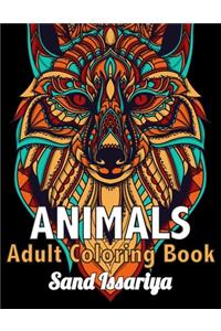 Animals Adult Coloring Book