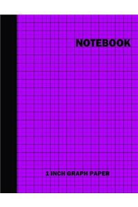 Notebook. 1 Inch Graph Paper
