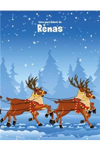 Livro para Colorir de Renas