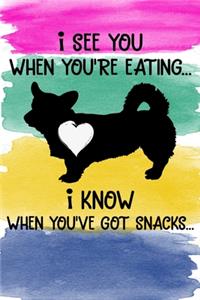 I See You When You're Eating I Know When You've Got Snacks Notebook Journal