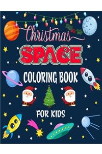Christmas Space Coloring Book for Kids