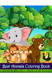 Best Animals Coloring Book