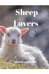 Sheep Lovers Resolution Journal