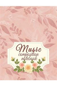 Music composition notebook