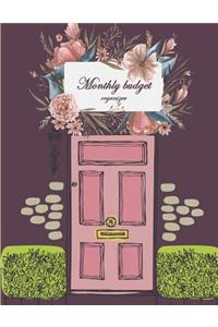 Monthly budget organizer