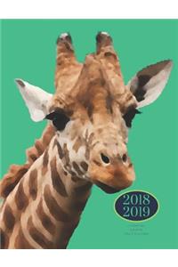 2018 2019 15 Months Giraffe Daily Planner