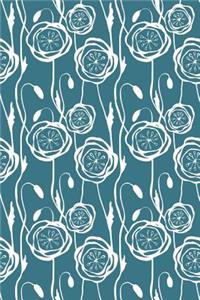 Bullet Journal Notebook Scribbly Flowers Pattern 9