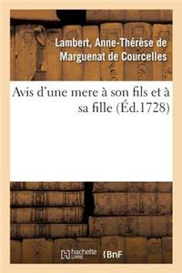Avis d'Une Mere À Son Fils Et À Sa Fille