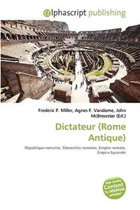 Dictateur (Rome Antique)