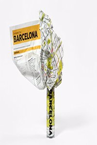 Barcelona Crumpled City Map