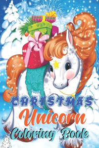 Christmas Unicorn Coloring Book