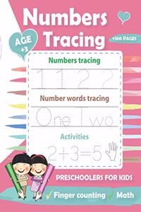 Numbers Tracing Preschoolers for kids