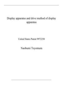 Display apparatus and drive method of display apparatus