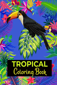 Tropical coloring book