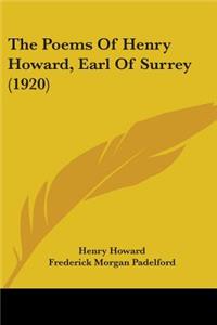 Poems Of Henry Howard, Earl Of Surrey (1920)