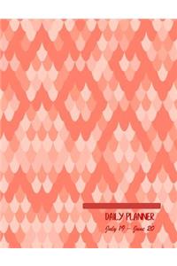 Daily planner July 19 - June 20