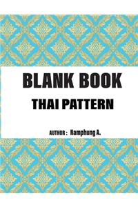 Blank book Thai pattern