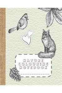 Nature colouring notebook