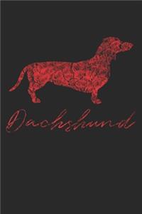 Dachshund Journal - Floral Dachshund Notebook - Gift for Dachshund Lovers