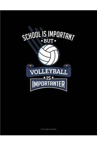 School Is Important But Volleyball Is Importanter: 5 Column Ledger