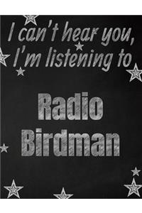 I can't hear you, I'm listening to Radio Birdman creative writing lined notebook