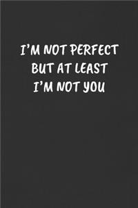 I'm Not Perfect But at Least I'm Not You