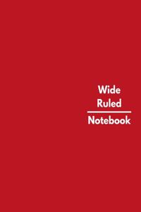 Wide Ruled Notebook