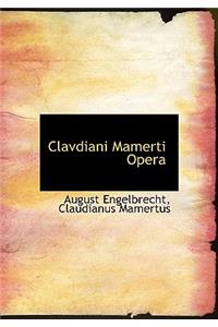 Clavdiani Mamerti Opera