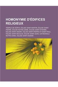 Homonymie D'Edifices Religieux