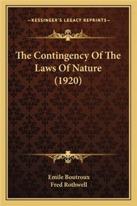 Contingency of the Laws of Nature (1920)
