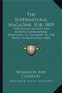 Supernatural Magazine, For 1809