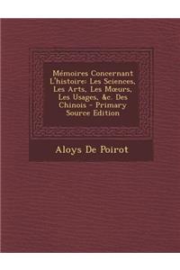 Memoires Concernant L'Histoire