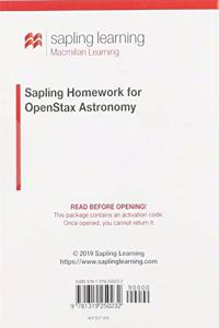 Sapling Homework for Openstax Astronomy (Single-Term Access)