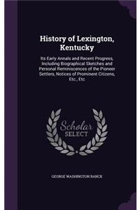 History of Lexington, Kentucky
