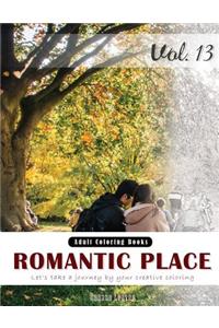 Romantic Place & Country Coloring Book for Stress Relief & Mind Relaxation, Stay Focus Therapy