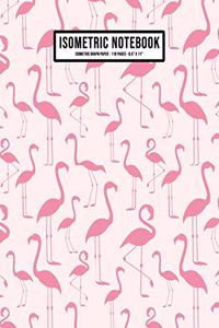 Flamingo Isometric Graph Paper Notebook