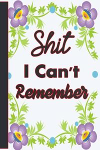 Shit I Can't Remember