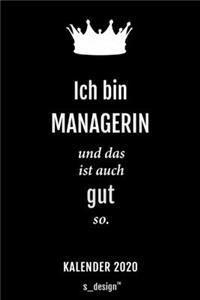 Kalender 2020 für Manager / Managerin