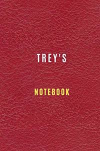 Trey's Notebook (6 x 9 - 105 Lined Pages) personalized journal notebook