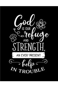 God is our refuge and STRENGTH an ever present help in trouble