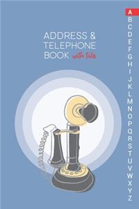 Address & Telephone Book with tabs