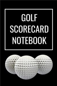 Golf Scorecard Notebook