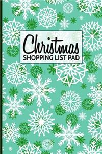 Christmas Shopping List Pad