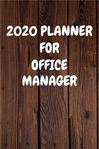 2020 Planner for Office Manager