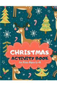 Christmas Activity Book for Kids Ages 4-8