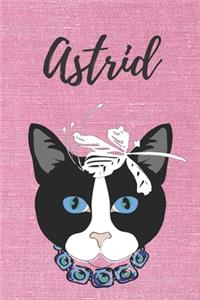 Astrid Notizbuch Katze / Malbuch / Tagebuch / Journal / DIN A5 / Geschenk
