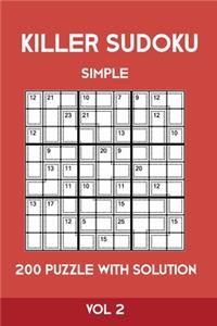 Killer Sudoku Simple 200 Puzzle With Solution Vol 2